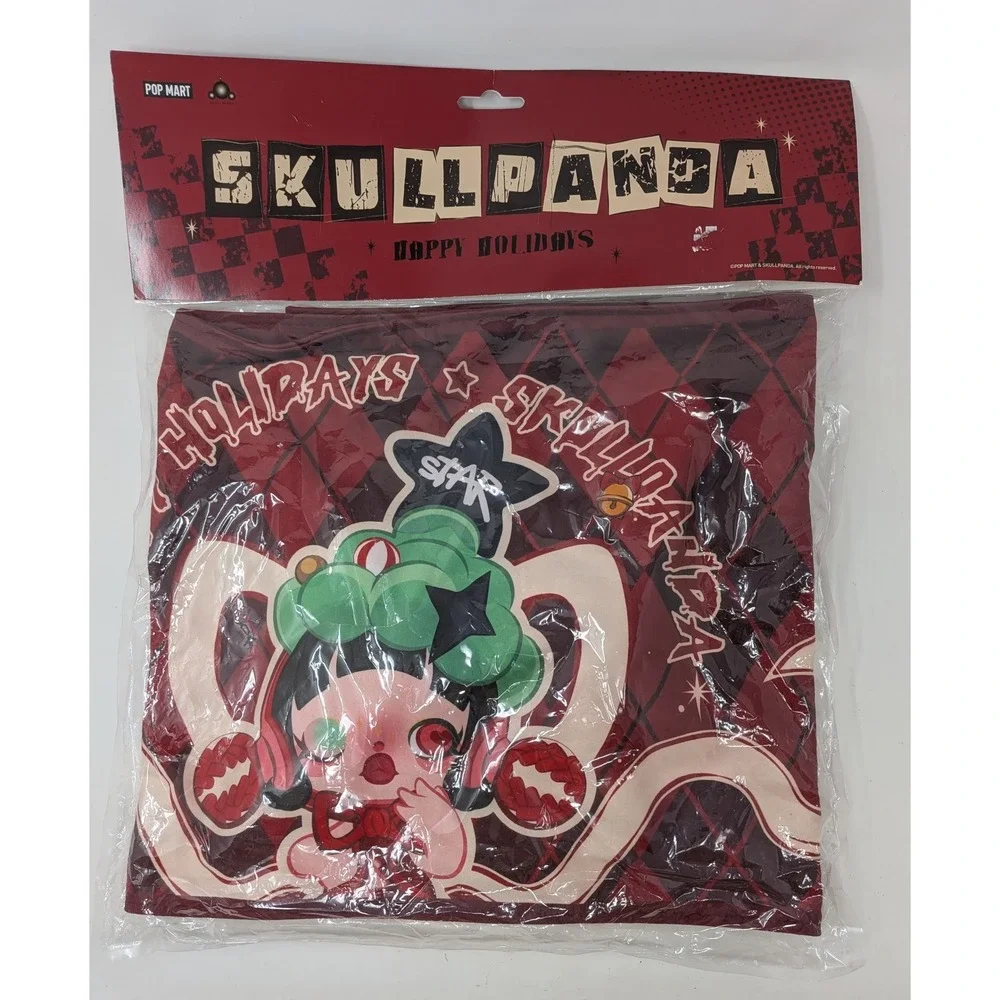 SKULLPANDA Popmart Christmas Series Home Fabric Decorations Table Runner - NEW